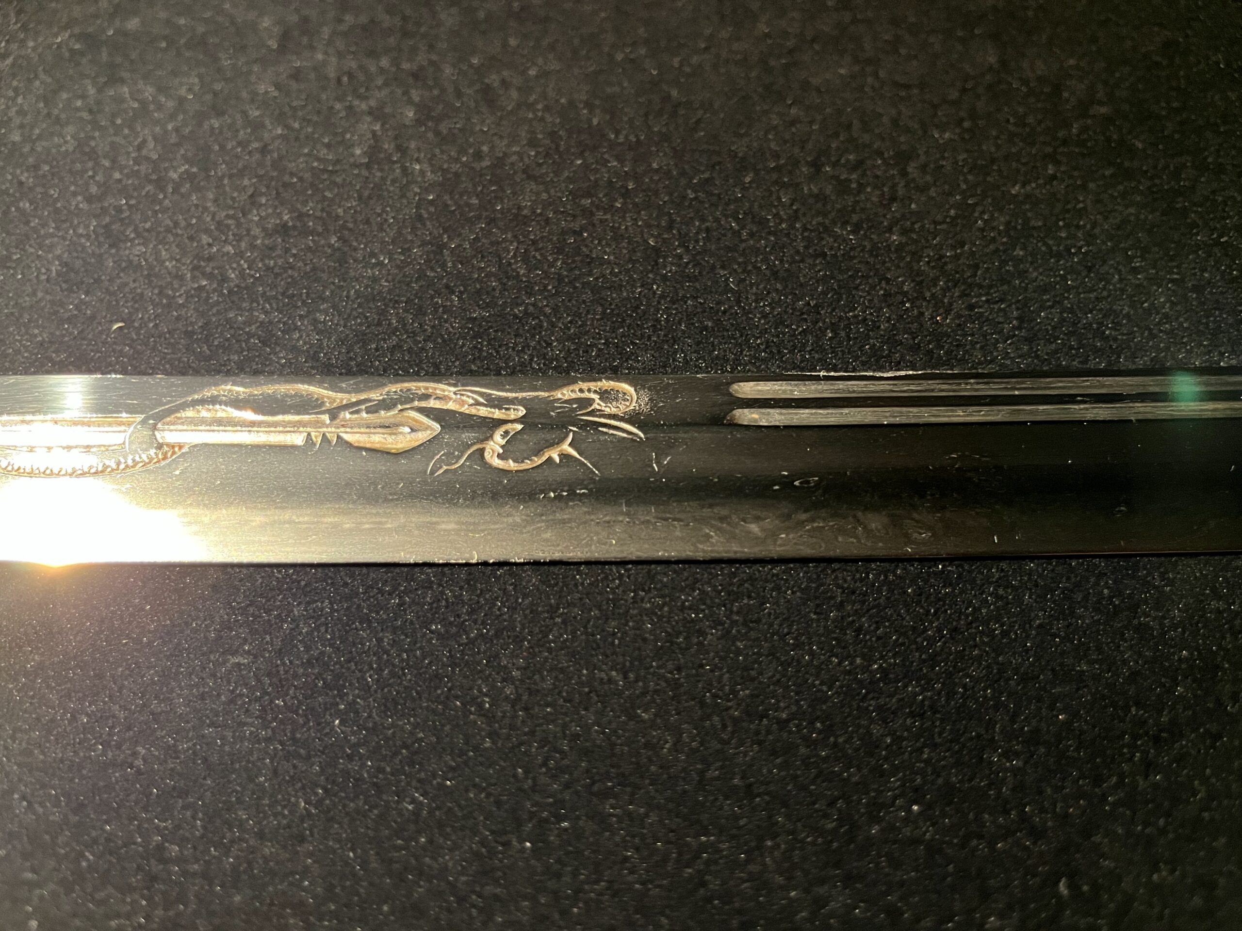 Tsukushi Nobukuni(筑紫信国)– Authentisches Katana(1333–1573)– Drachenschnitzerei auf der Klinge - Image 12