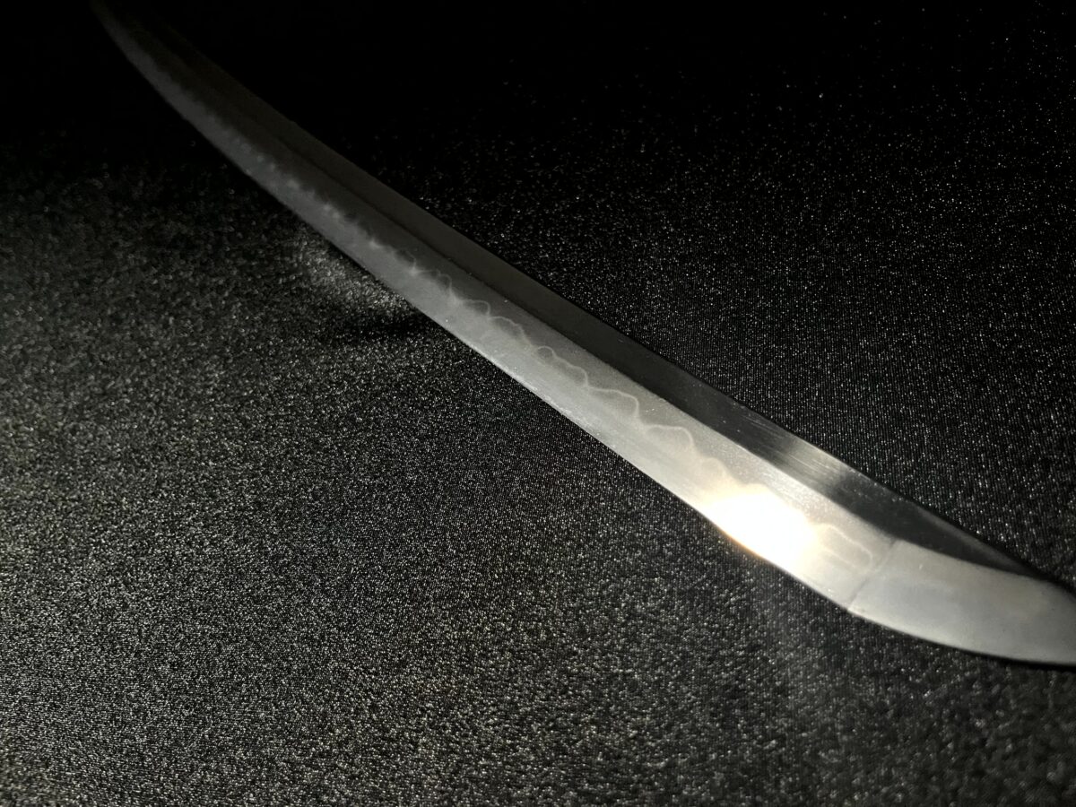 Fujiwara Sukekane(藤原佑包)– Authentisches Katana(1856)– Fokus auf Klingenform und Hamon