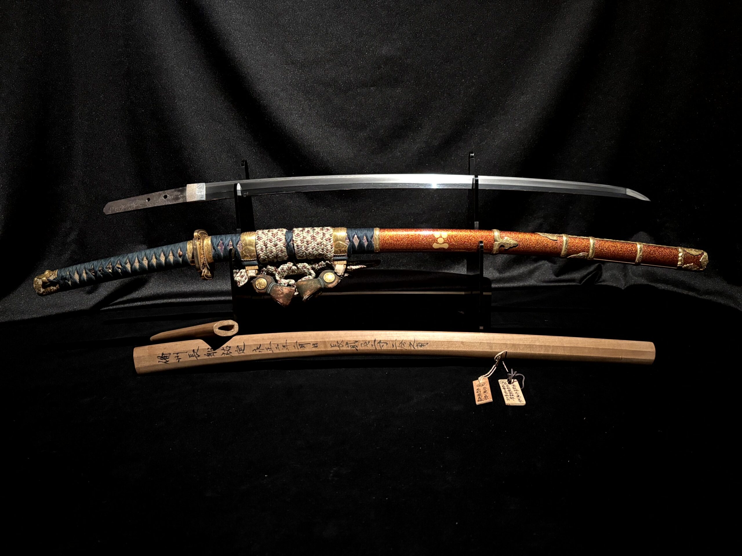 Bishu Osafune Sukesada (備州長舩祐定) – Katana Authentique (1505) – Fourreau Inscrit par un Expert en Sabres