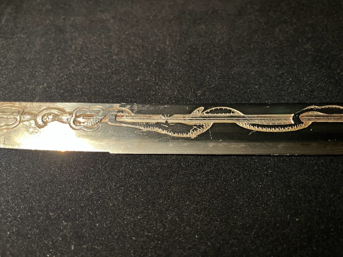 Tsukushi Nobukuni(筑紫信国) – Authentic Katana(1333–1573) – Dragon Carving on Blade - Image 11