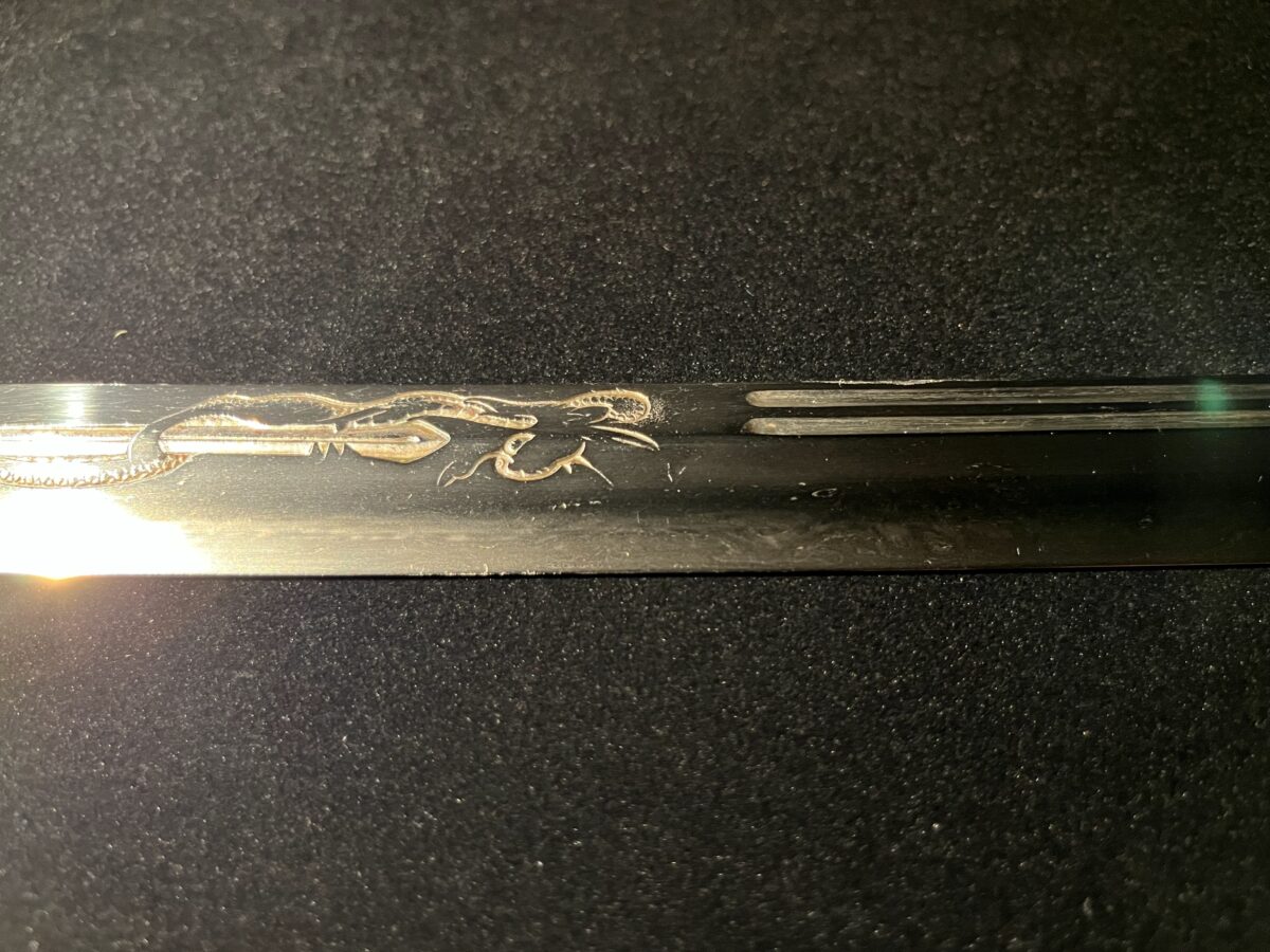 Tsukushi Nobukuni(筑紫信国) – Authentic Katana(1333–1573) – Dragon Carving on Blade - Image 12