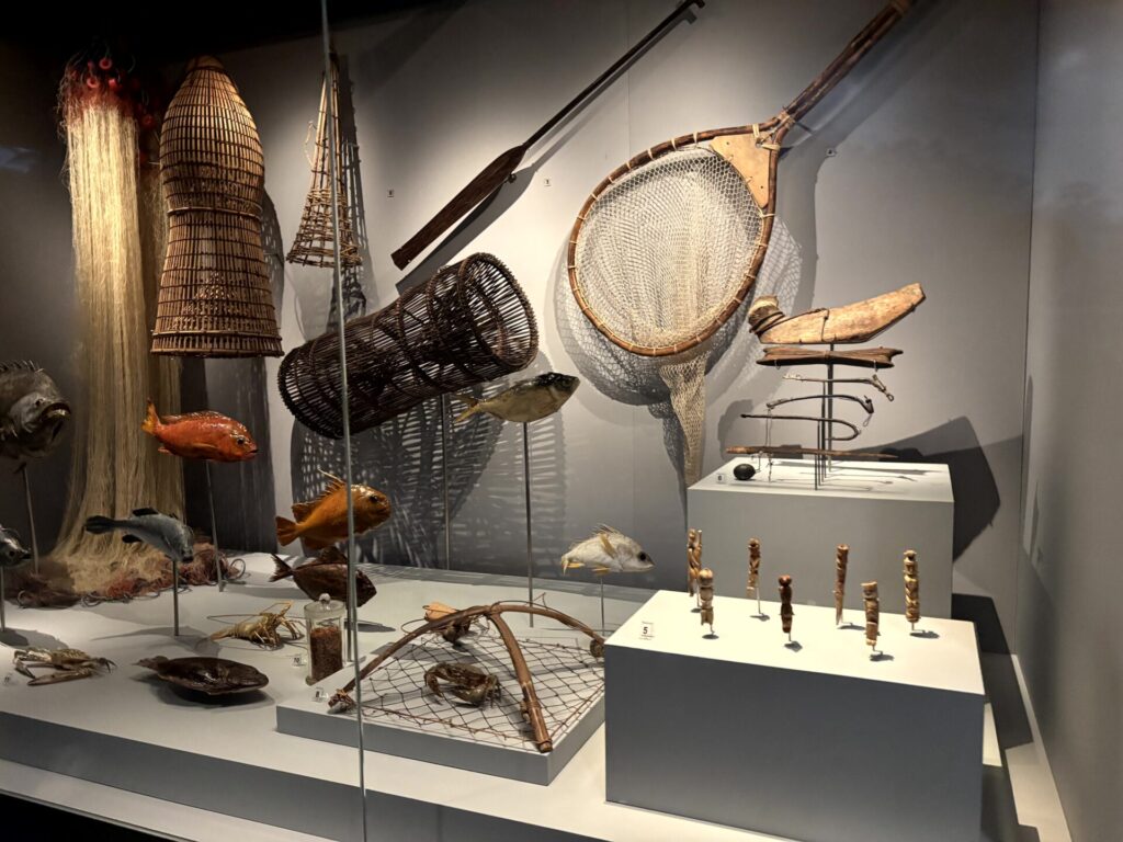 Exhibit on traditional fishing life in Borneo